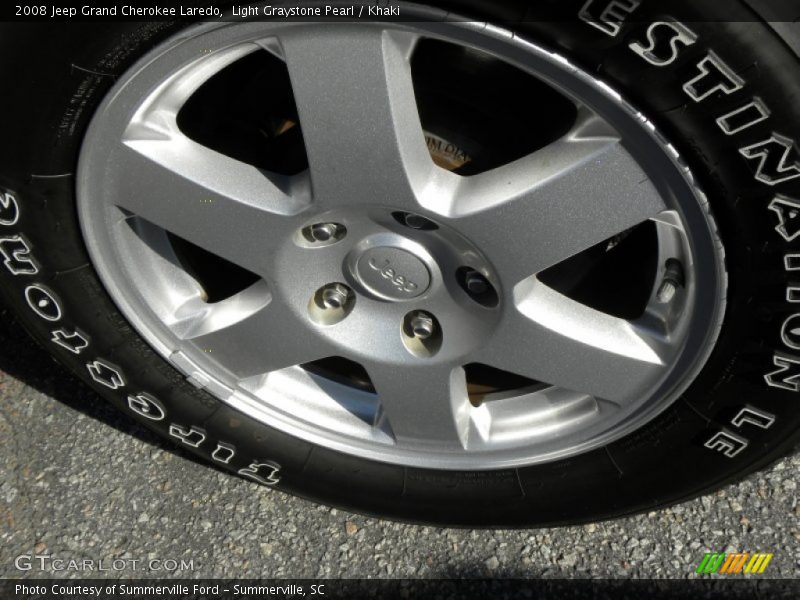Light Graystone Pearl / Khaki 2008 Jeep Grand Cherokee Laredo