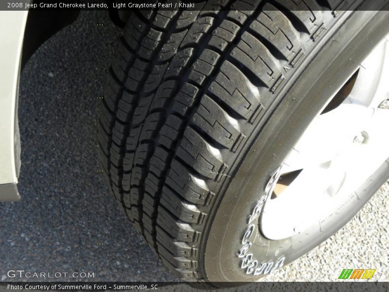 Light Graystone Pearl / Khaki 2008 Jeep Grand Cherokee Laredo