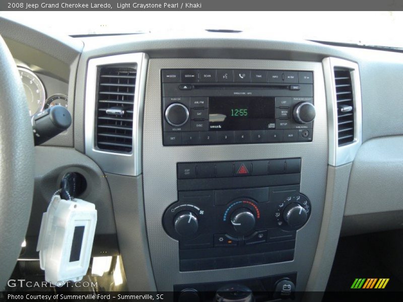 Light Graystone Pearl / Khaki 2008 Jeep Grand Cherokee Laredo