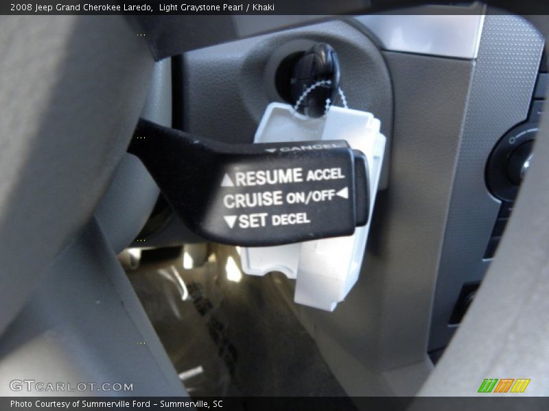 Light Graystone Pearl / Khaki 2008 Jeep Grand Cherokee Laredo