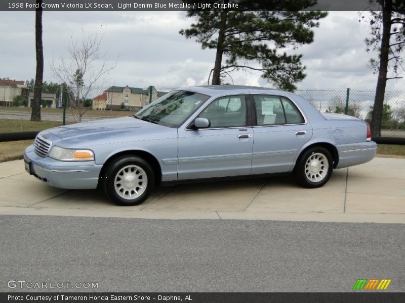 Light Denim Blue Metallic / Light Graphite 1998 Ford Crown Victoria LX Sedan