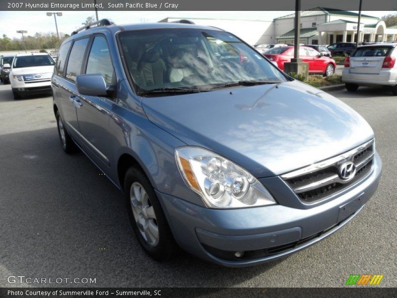 South Pacific Blue / Gray 2007 Hyundai Entourage Limited