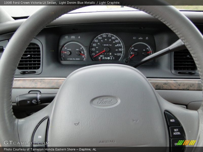 Light Denim Blue Metallic / Light Graphite 1998 Ford Crown Victoria LX Sedan