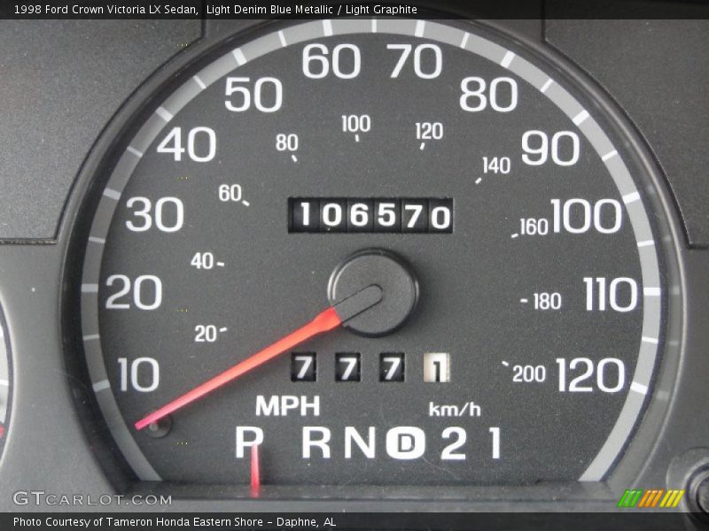Light Denim Blue Metallic / Light Graphite 1998 Ford Crown Victoria LX Sedan