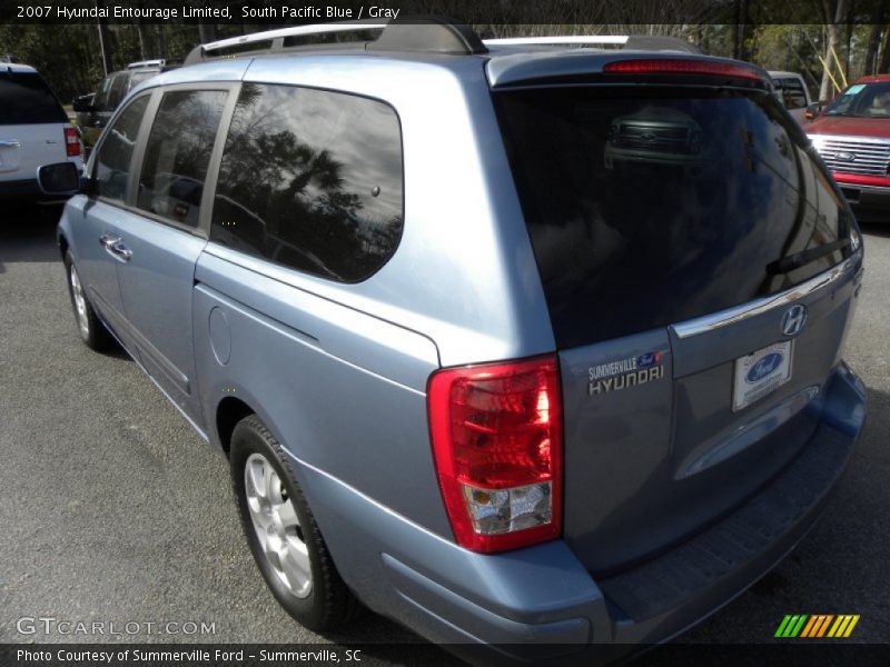 South Pacific Blue / Gray 2007 Hyundai Entourage Limited
