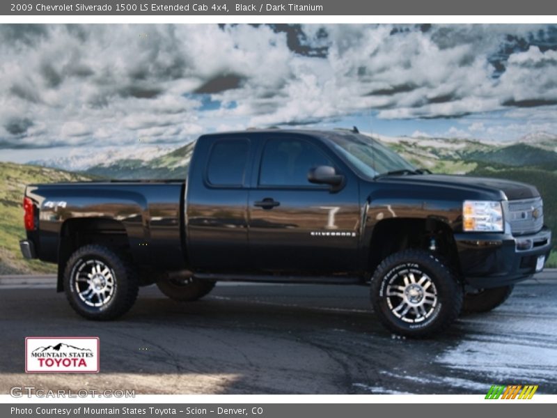 Black / Dark Titanium 2009 Chevrolet Silverado 1500 LS Extended Cab 4x4