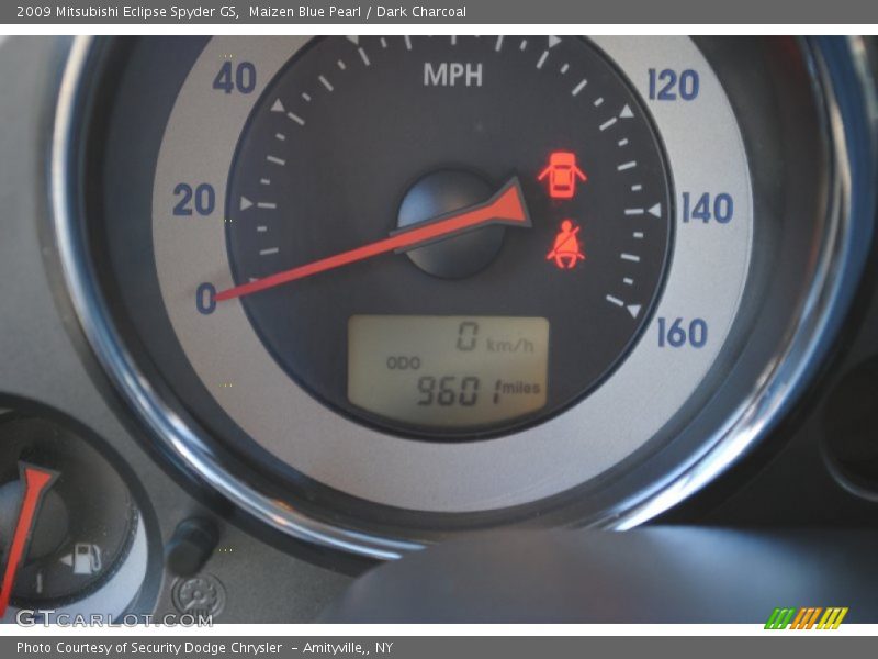 Maizen Blue Pearl / Dark Charcoal 2009 Mitsubishi Eclipse Spyder GS