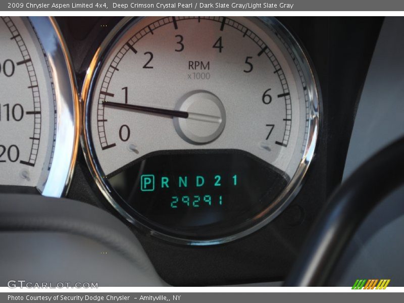 Deep Crimson Crystal Pearl / Dark Slate Gray/Light Slate Gray 2009 Chrysler Aspen Limited 4x4