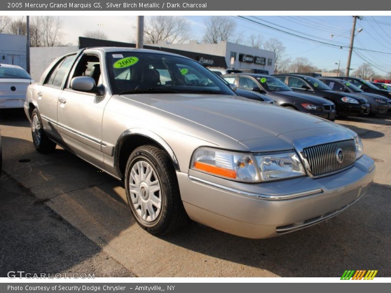 Silver Birch Metallic / Dark Charcoal 2005 Mercury Grand Marquis GS