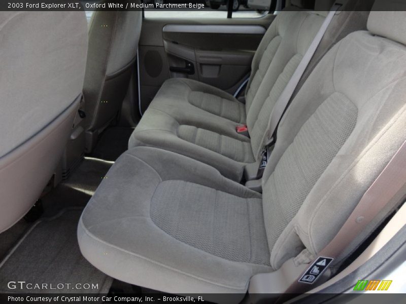 Oxford White / Medium Parchment Beige 2003 Ford Explorer XLT
