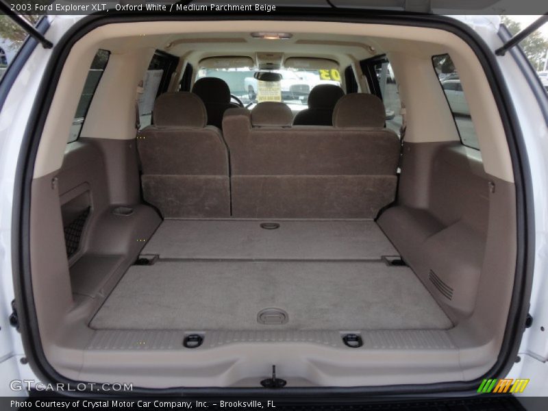 Oxford White / Medium Parchment Beige 2003 Ford Explorer XLT