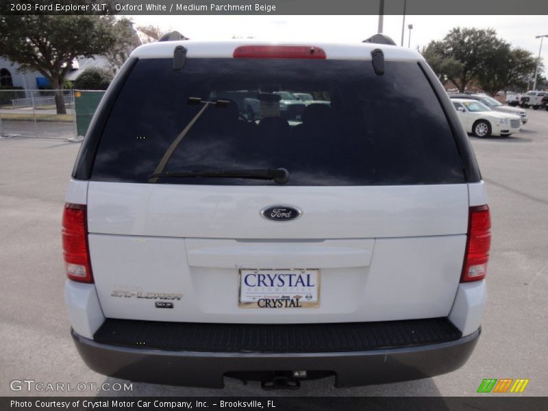 Oxford White / Medium Parchment Beige 2003 Ford Explorer XLT