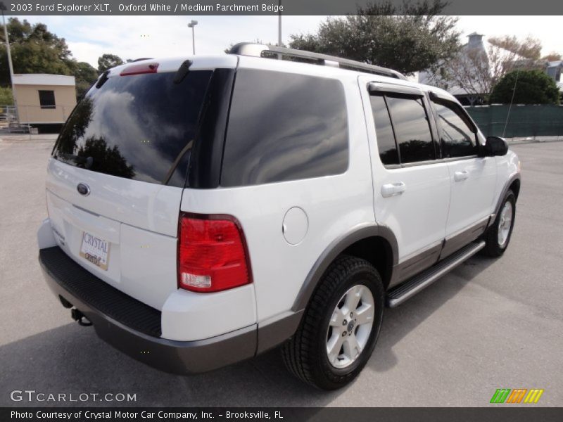 Oxford White / Medium Parchment Beige 2003 Ford Explorer XLT