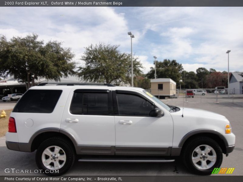 Oxford White / Medium Parchment Beige 2003 Ford Explorer XLT