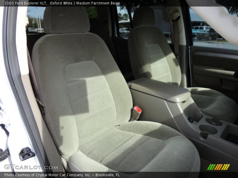 Oxford White / Medium Parchment Beige 2003 Ford Explorer XLT