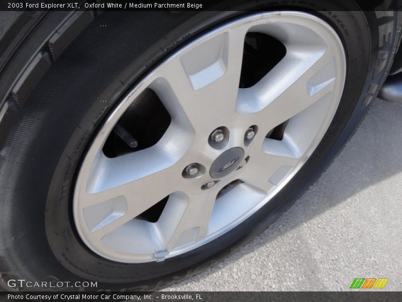 Oxford White / Medium Parchment Beige 2003 Ford Explorer XLT