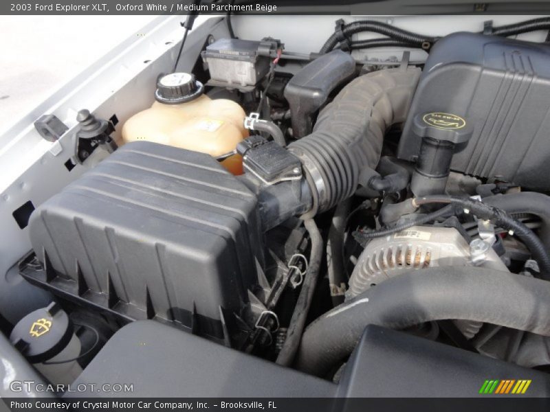 Oxford White / Medium Parchment Beige 2003 Ford Explorer XLT