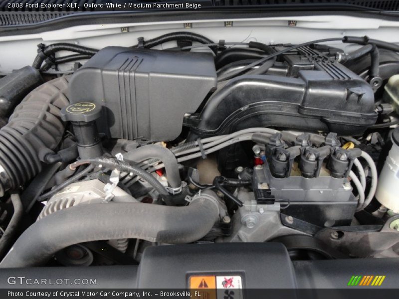 Oxford White / Medium Parchment Beige 2003 Ford Explorer XLT