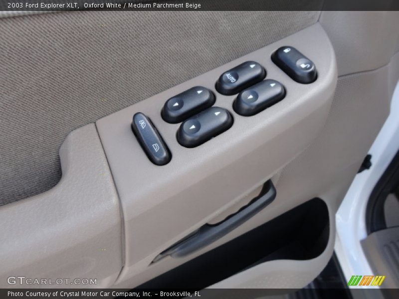 Oxford White / Medium Parchment Beige 2003 Ford Explorer XLT
