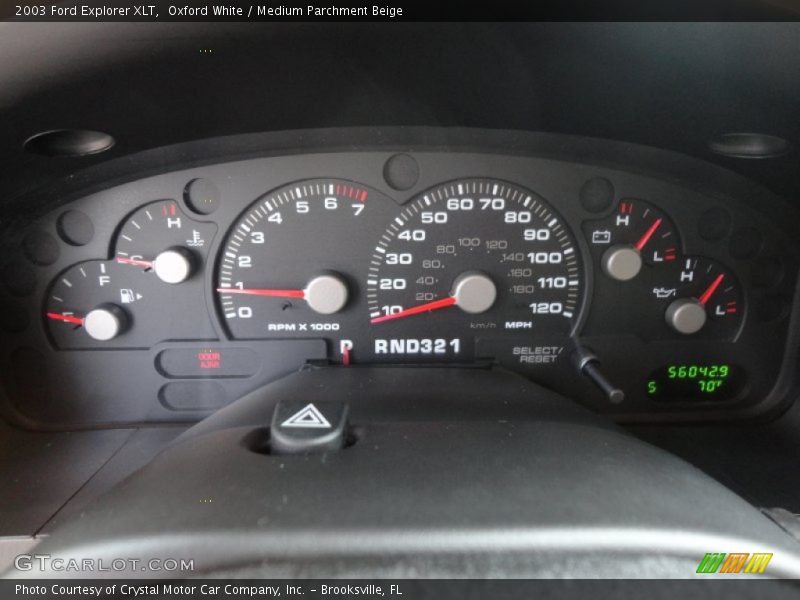 Oxford White / Medium Parchment Beige 2003 Ford Explorer XLT