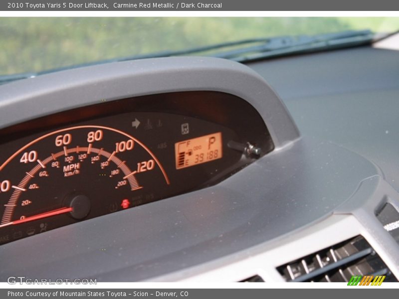 Carmine Red Metallic / Dark Charcoal 2010 Toyota Yaris 5 Door Liftback