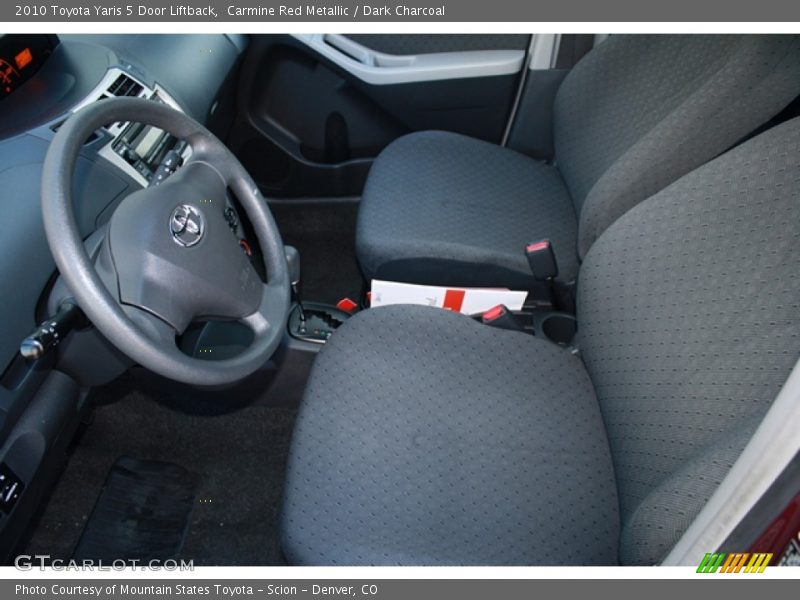 Carmine Red Metallic / Dark Charcoal 2010 Toyota Yaris 5 Door Liftback