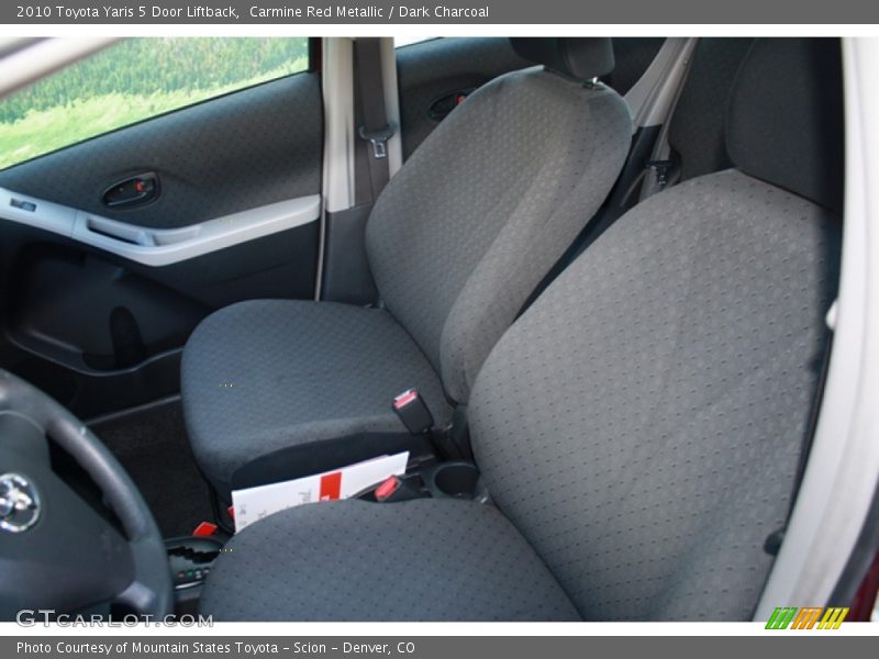 Carmine Red Metallic / Dark Charcoal 2010 Toyota Yaris 5 Door Liftback
