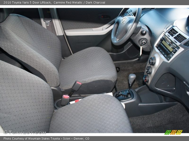 Carmine Red Metallic / Dark Charcoal 2010 Toyota Yaris 5 Door Liftback