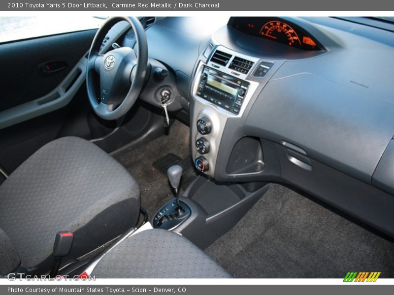 Carmine Red Metallic / Dark Charcoal 2010 Toyota Yaris 5 Door Liftback