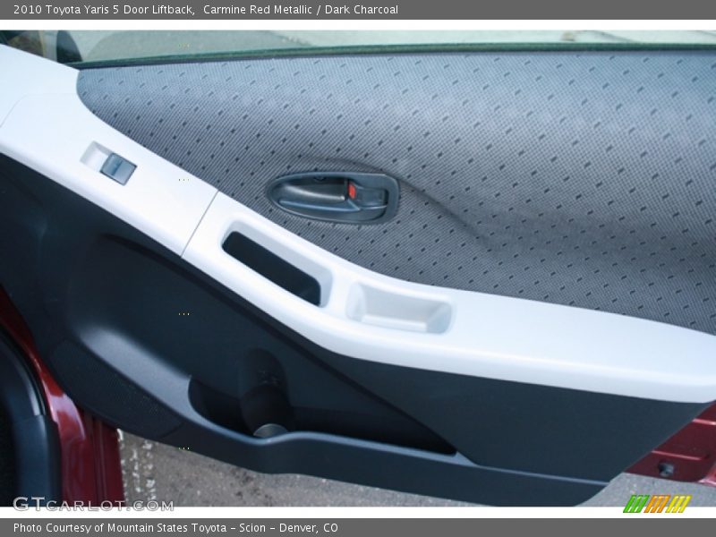 Carmine Red Metallic / Dark Charcoal 2010 Toyota Yaris 5 Door Liftback