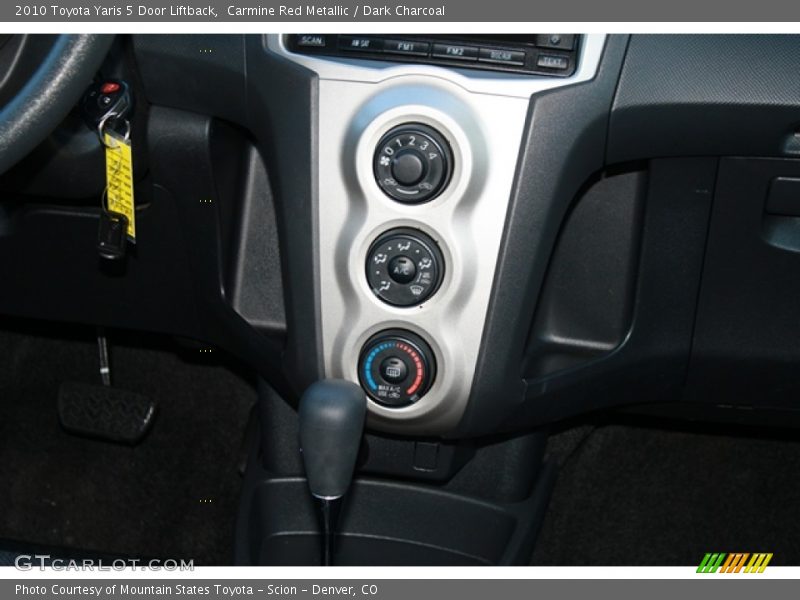 Carmine Red Metallic / Dark Charcoal 2010 Toyota Yaris 5 Door Liftback