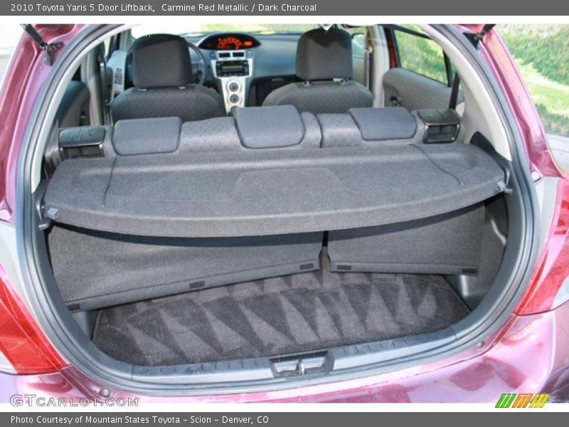 Carmine Red Metallic / Dark Charcoal 2010 Toyota Yaris 5 Door Liftback
