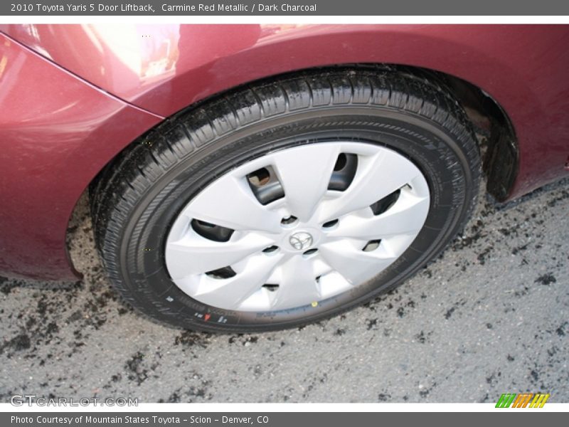 Carmine Red Metallic / Dark Charcoal 2010 Toyota Yaris 5 Door Liftback