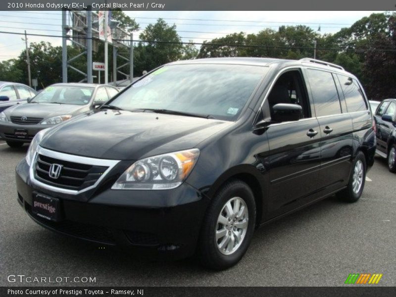 Crystal Black Pearl / Gray 2010 Honda Odyssey EX-L