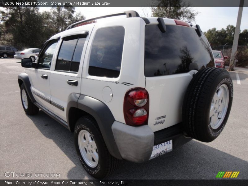 Stone White / Medium Slate Gray 2006 Jeep Liberty Sport