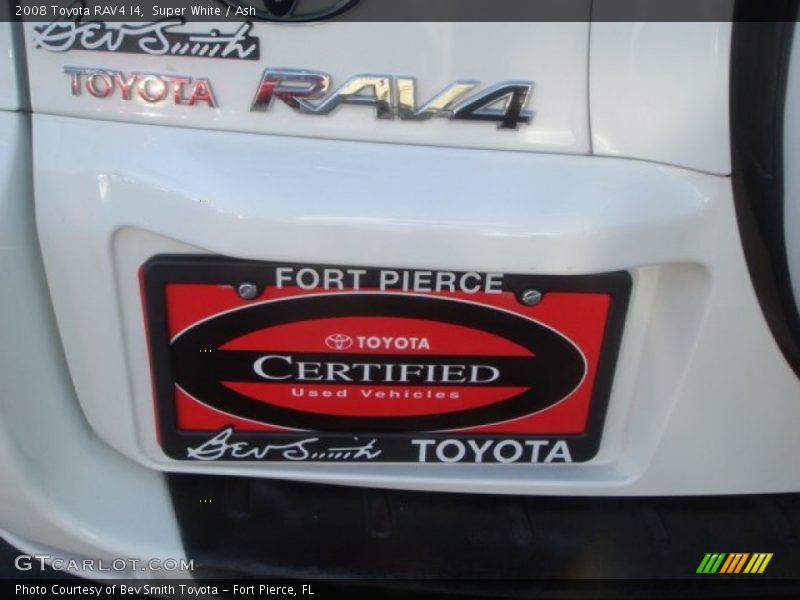 Super White / Ash 2008 Toyota RAV4 I4
