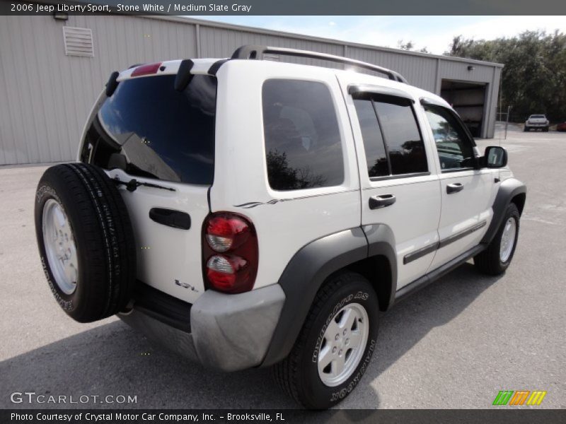 Stone White / Medium Slate Gray 2006 Jeep Liberty Sport