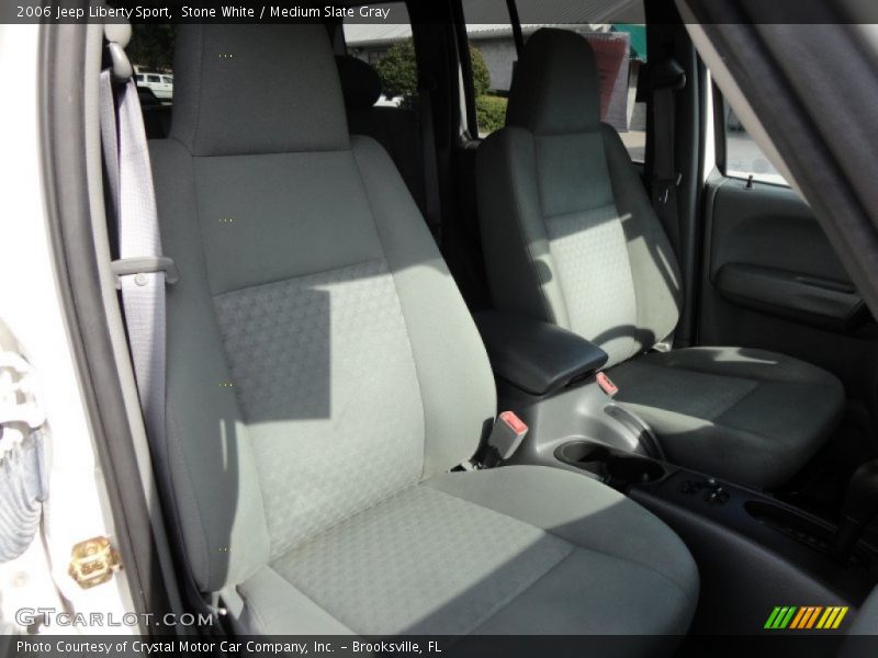 Stone White / Medium Slate Gray 2006 Jeep Liberty Sport