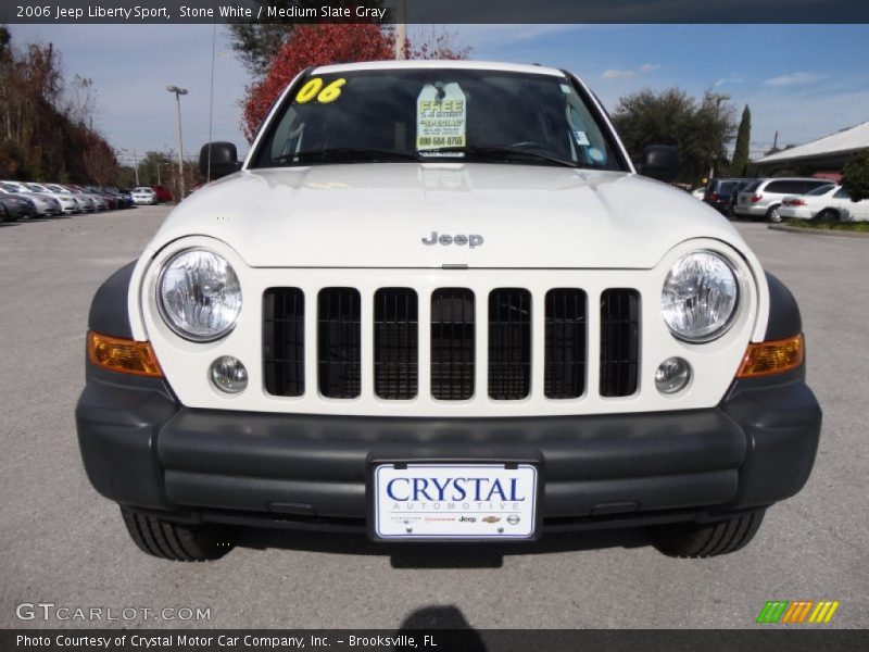 Stone White / Medium Slate Gray 2006 Jeep Liberty Sport