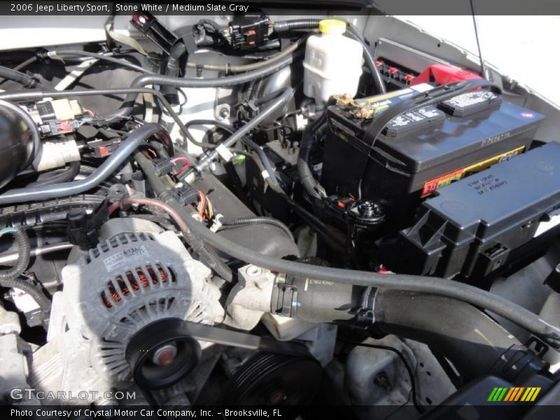 Stone White / Medium Slate Gray 2006 Jeep Liberty Sport