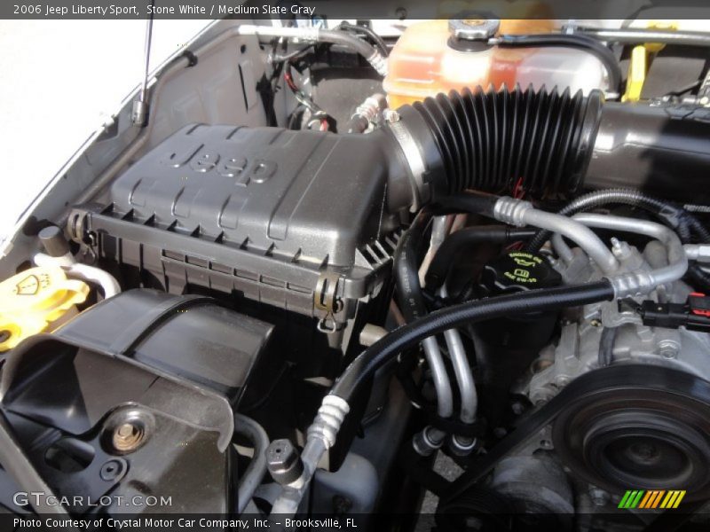 Stone White / Medium Slate Gray 2006 Jeep Liberty Sport