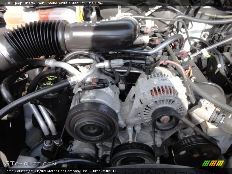 Stone White / Medium Slate Gray 2006 Jeep Liberty Sport