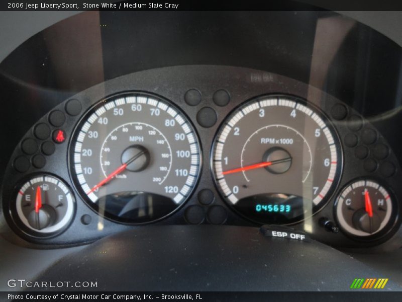 Stone White / Medium Slate Gray 2006 Jeep Liberty Sport