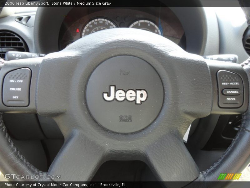 Stone White / Medium Slate Gray 2006 Jeep Liberty Sport