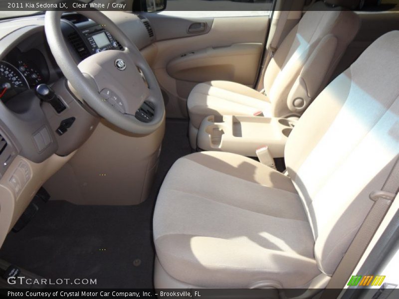 Clear White / Gray 2011 Kia Sedona LX