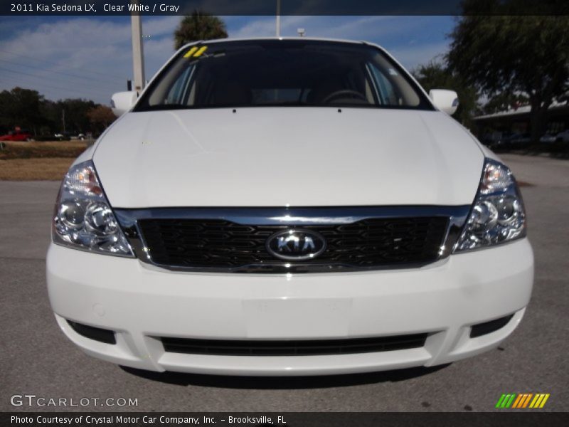 Clear White / Gray 2011 Kia Sedona LX