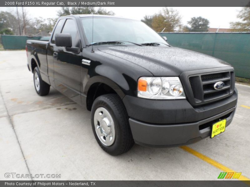 Black / Medium/Dark Flint 2008 Ford F150 XL Regular Cab