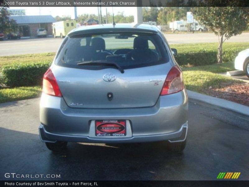 Meteorite Metallic / Dark Charcoal 2008 Toyota Yaris S 3 Door Liftback