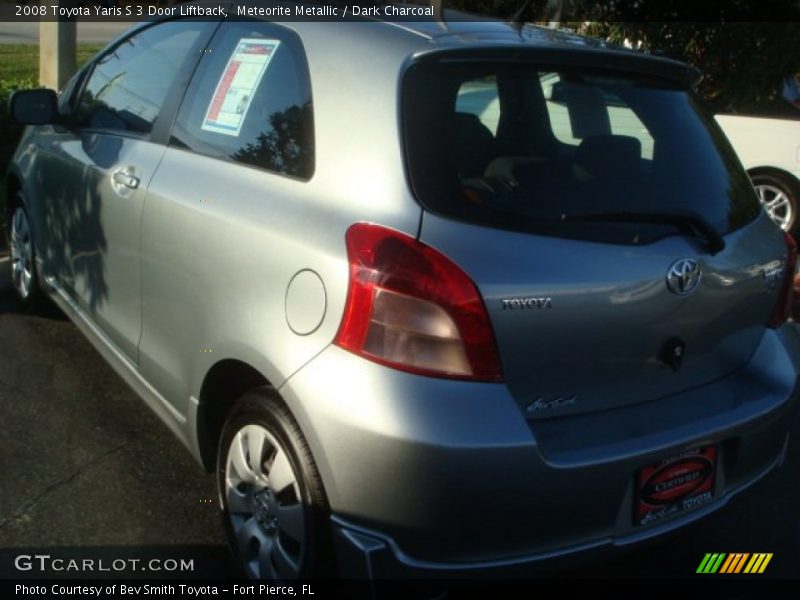 Meteorite Metallic / Dark Charcoal 2008 Toyota Yaris S 3 Door Liftback