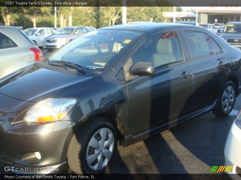 Flint Mica / Bisque 2007 Toyota Yaris S Sedan